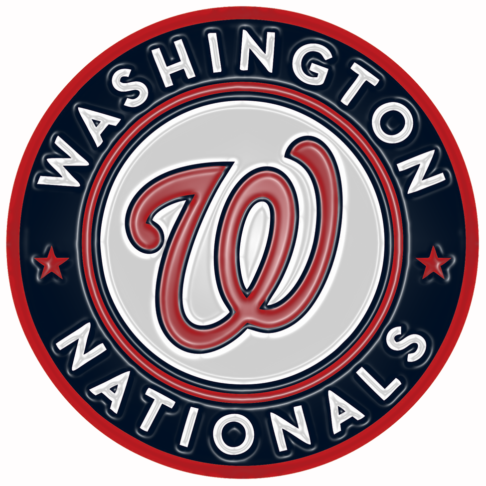 Washington Nationals Plastic Effect Logo vinyl decal